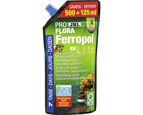 JBL Proflora Ferropol plantenmeststof navulverpakking 500 + 125 ml