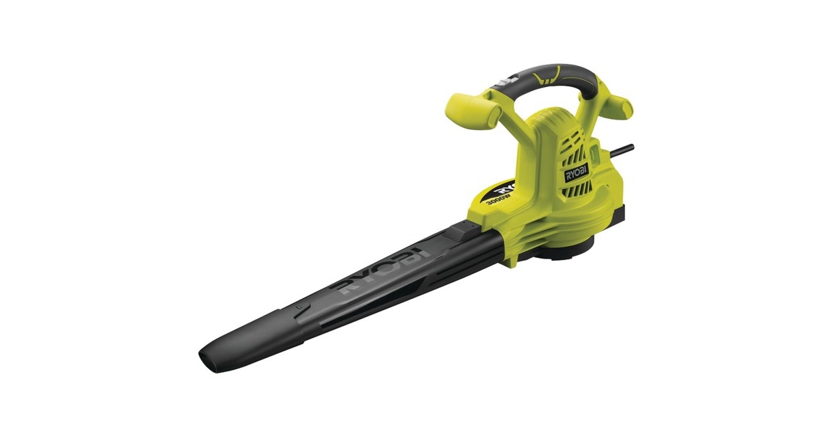 RyobiRBV3000CSV Elektrische blazer-zuiger-hakselaar bladzuiger / bladblazer  (Groen, 3000 W )