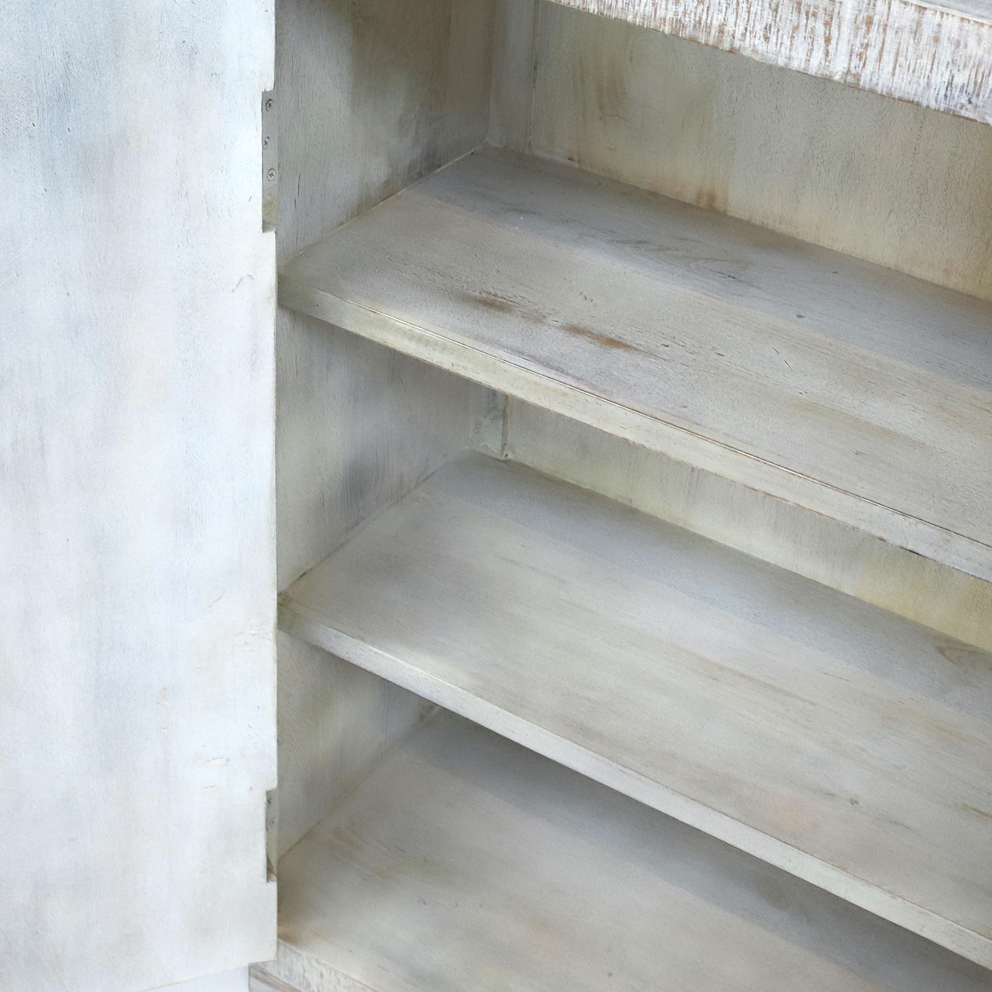 Schrank 'Dandipur' 2-türig, Mangoholz, B 80 cm, H 115 cm, T 40 cm von fischer's lagerhaus