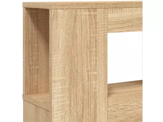 Tête de lit à LED chêne sonoma 180x18,5x103,5cm bois ingénierie