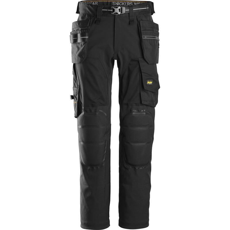 Snickers 6590 AllroundWorkwear capsulized™ stretchbroek met kniebeschermers en holsterzakken 56 zwart
