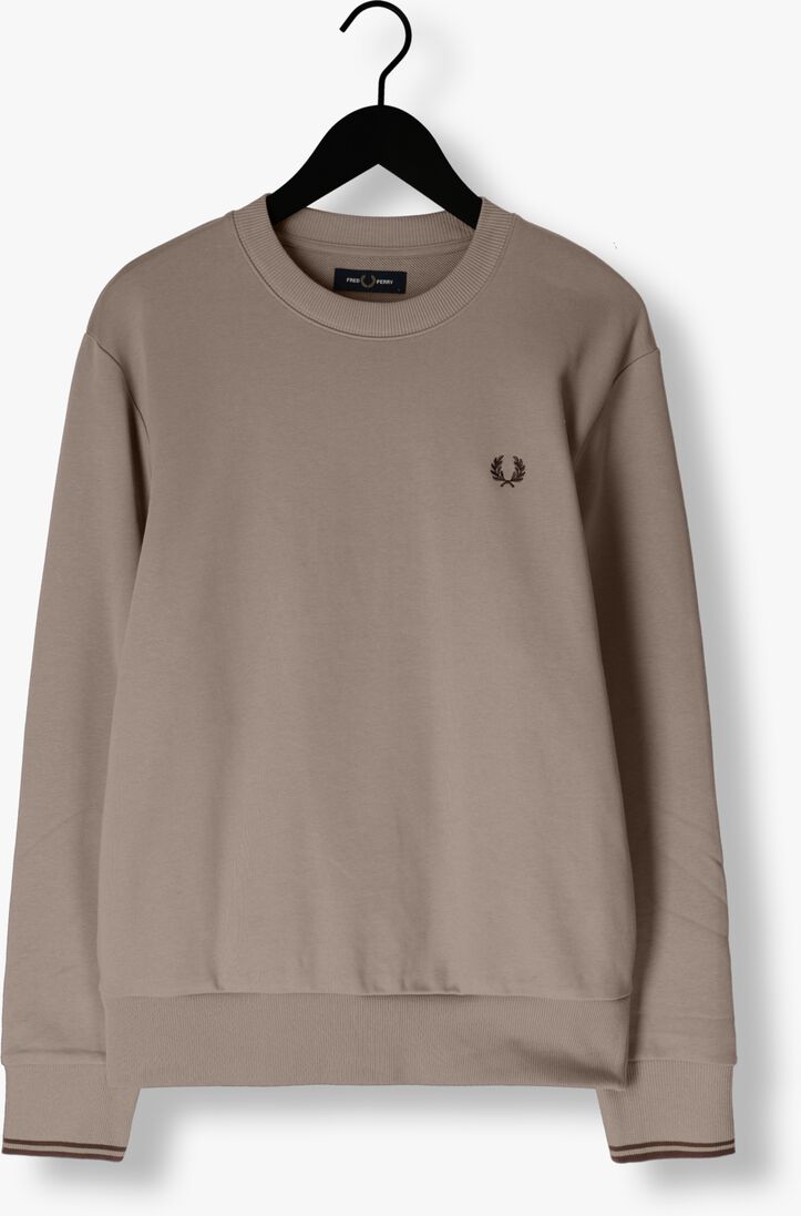 FRED PERRY olijf fred perry trui crew neck sweatshirt