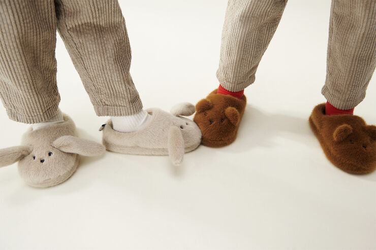 Liewood Aviaja Bear Slippers Golden caramel Golden caramel