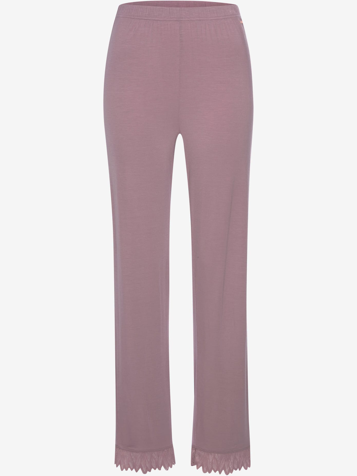 Pantalon de nuit pantalon long avec détails en dentelle