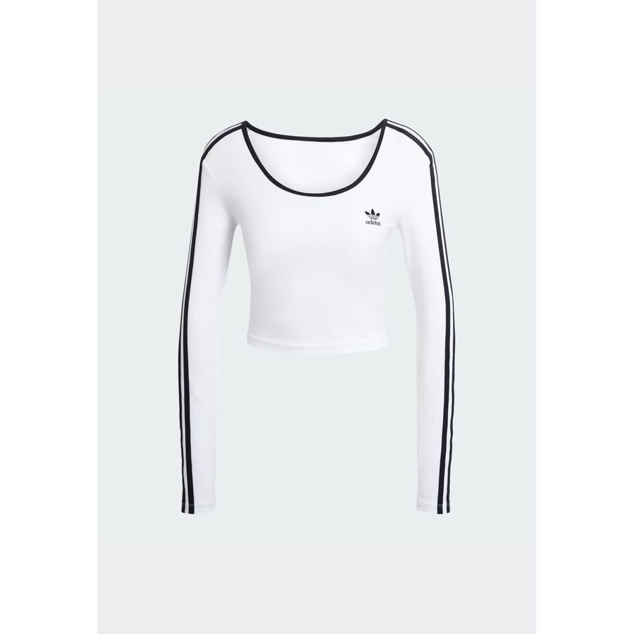 Adidas Original T-shirt court manches longues Adicolor 3 bandes