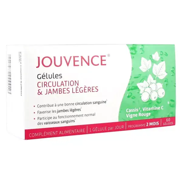 Jouvence Circulação e Pernas Leves 60 Cápsulas