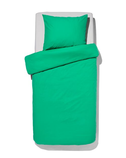 housse de couette coton doux 140 x 200/220 vert clair