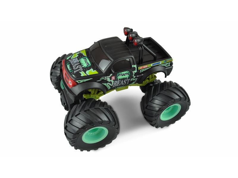 Amewi Monster Truck Big Buster Grün, RTR, 1:18 Ferngesteuerter Monstertruck