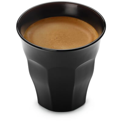 Französisches Kaffeeglas schwarz, 90ml