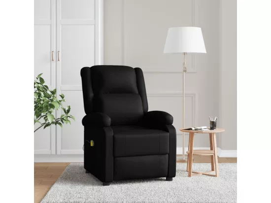 Fauteuil de massage Noir Similicuir