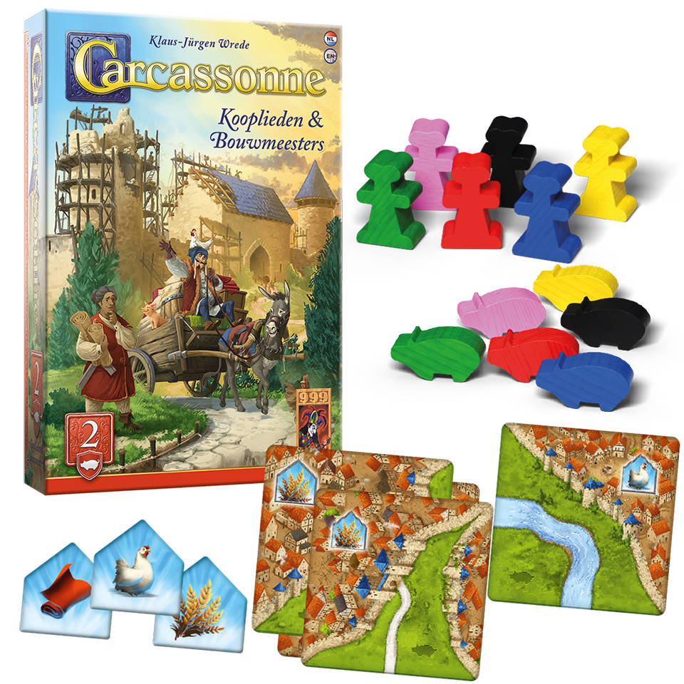 Carcassonne uitbreiding Kooplieden & bouwmeesters