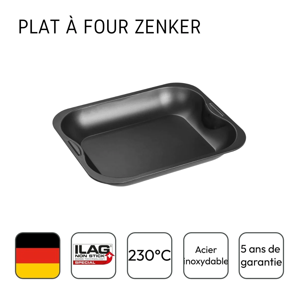 Petit plat à four rectangle 28 x 23 cm Spécial Cooking Zenker