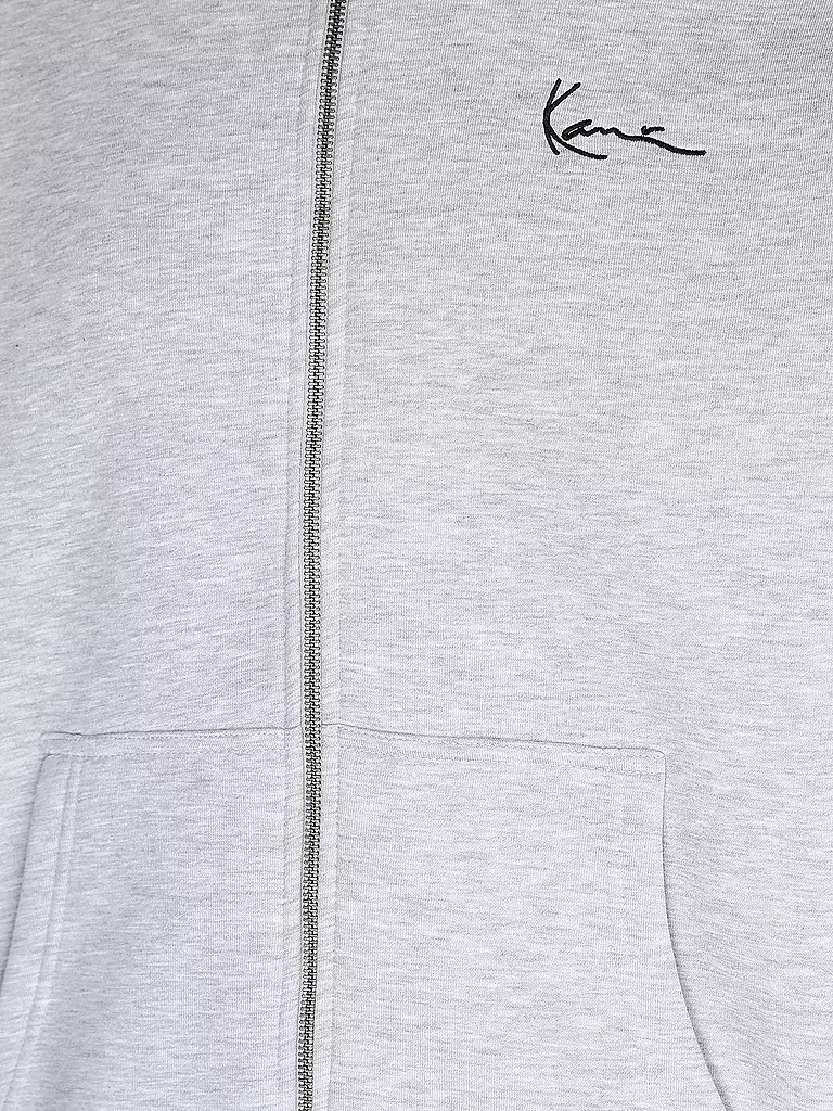 KARL KANI Kapuzensweatjacke hellgrau