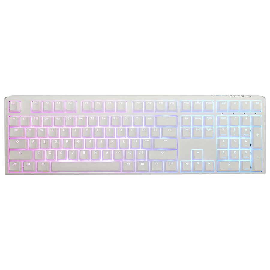 Ducky Channel One 3 - White - Cherry MX Black