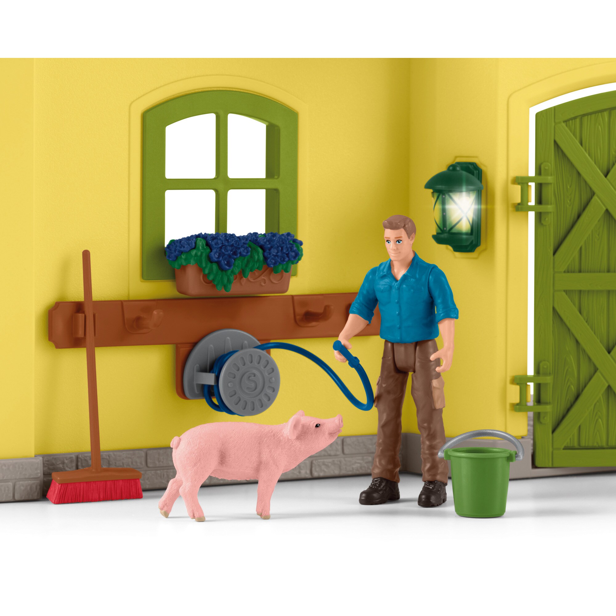 Schleich Spielfigur Farm World Großer Stall