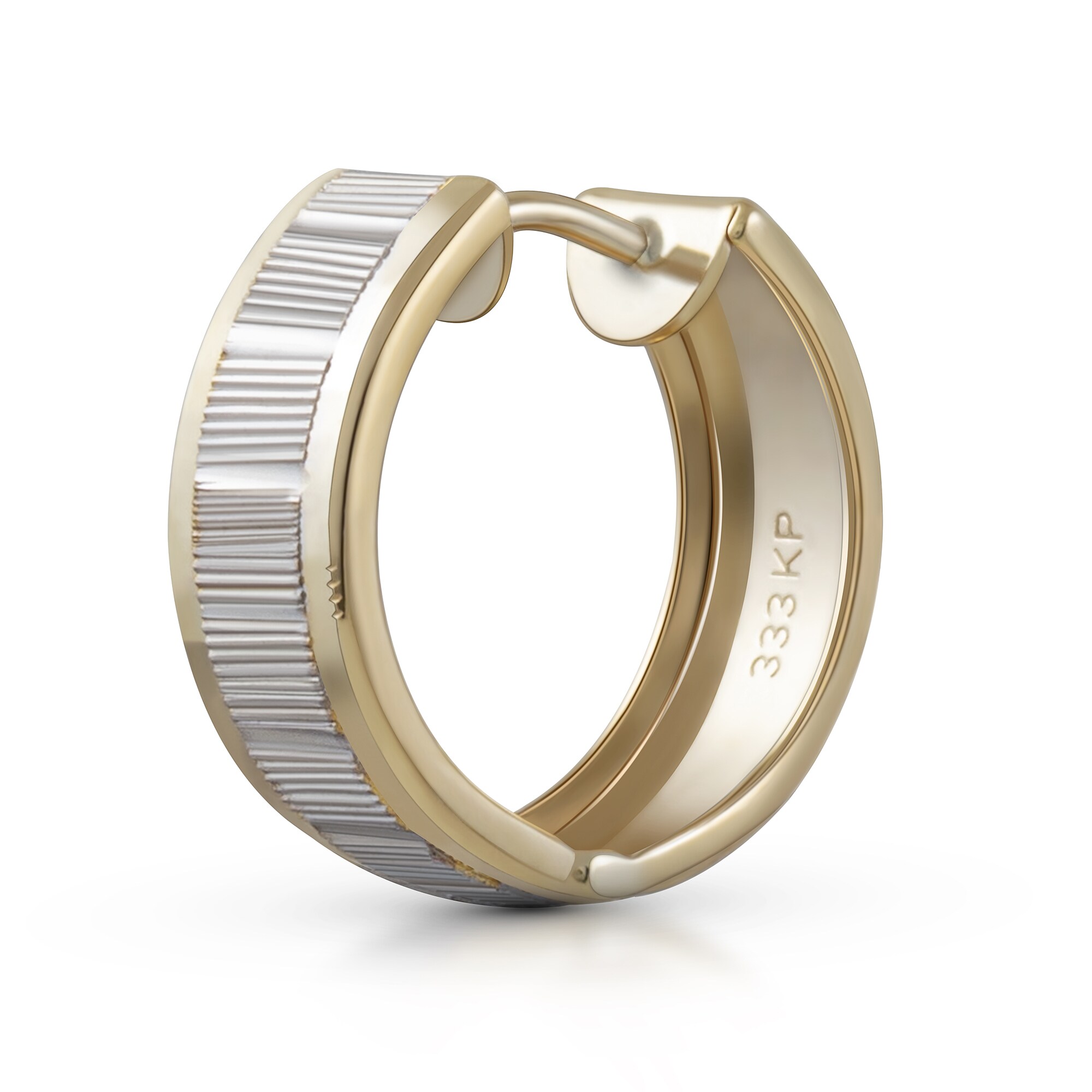Fascination by Ellen K. Ohrringe Gold 333 zweifarbig glanz/matt