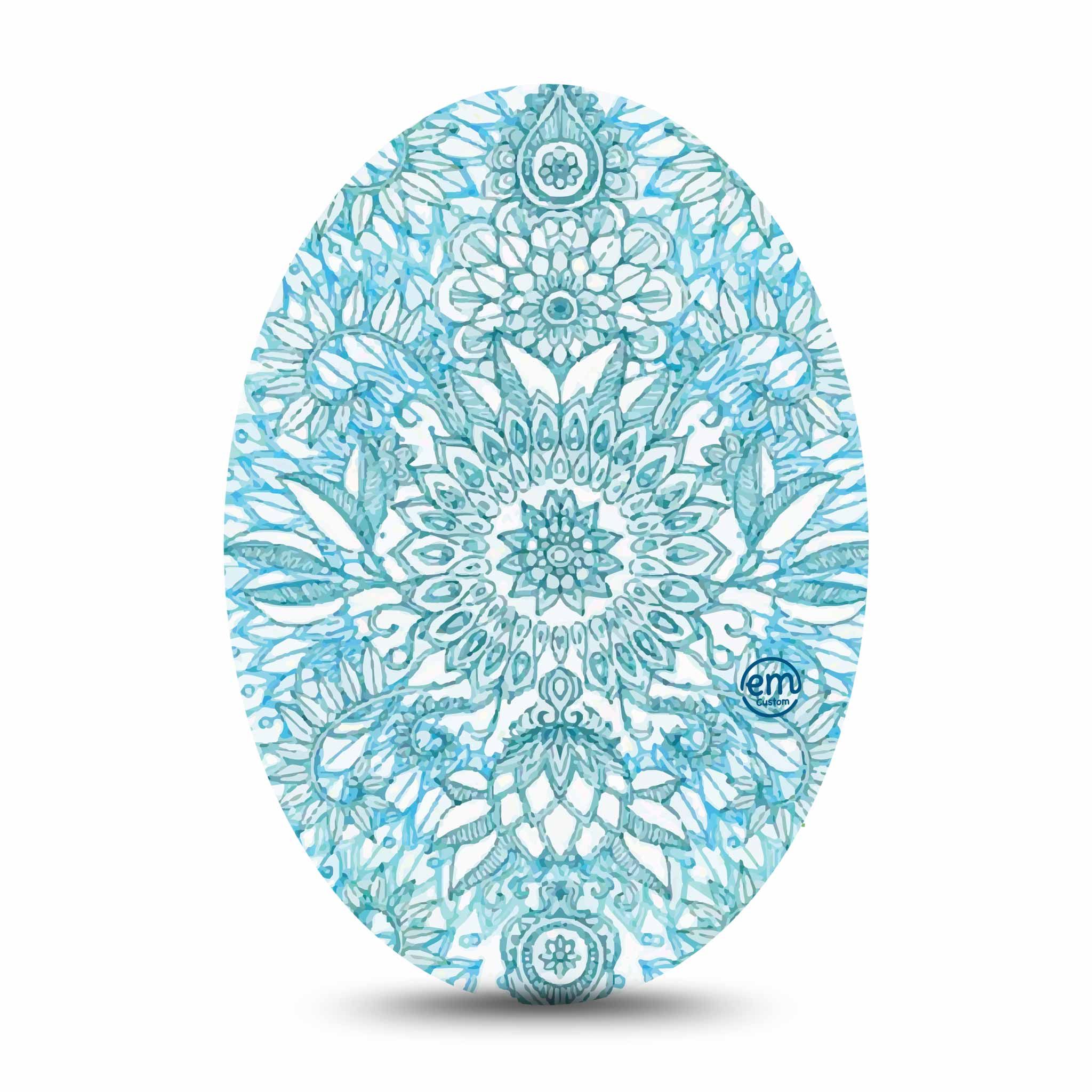 ExpressionMed Fixierpflaster Freestyle Libre - Dexcom - Medtronic | Aqua Floral