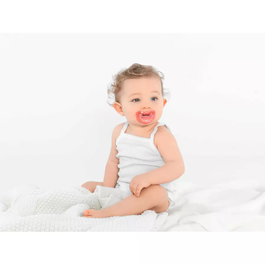 CURAPROX baby Schnuller Gr. 1 ab dem 7. Monat in pastell rosa, duo