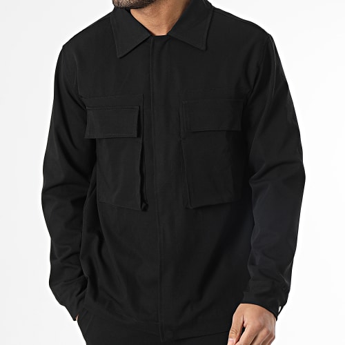 Ensemble Veste et Pantalon Cargo Noir