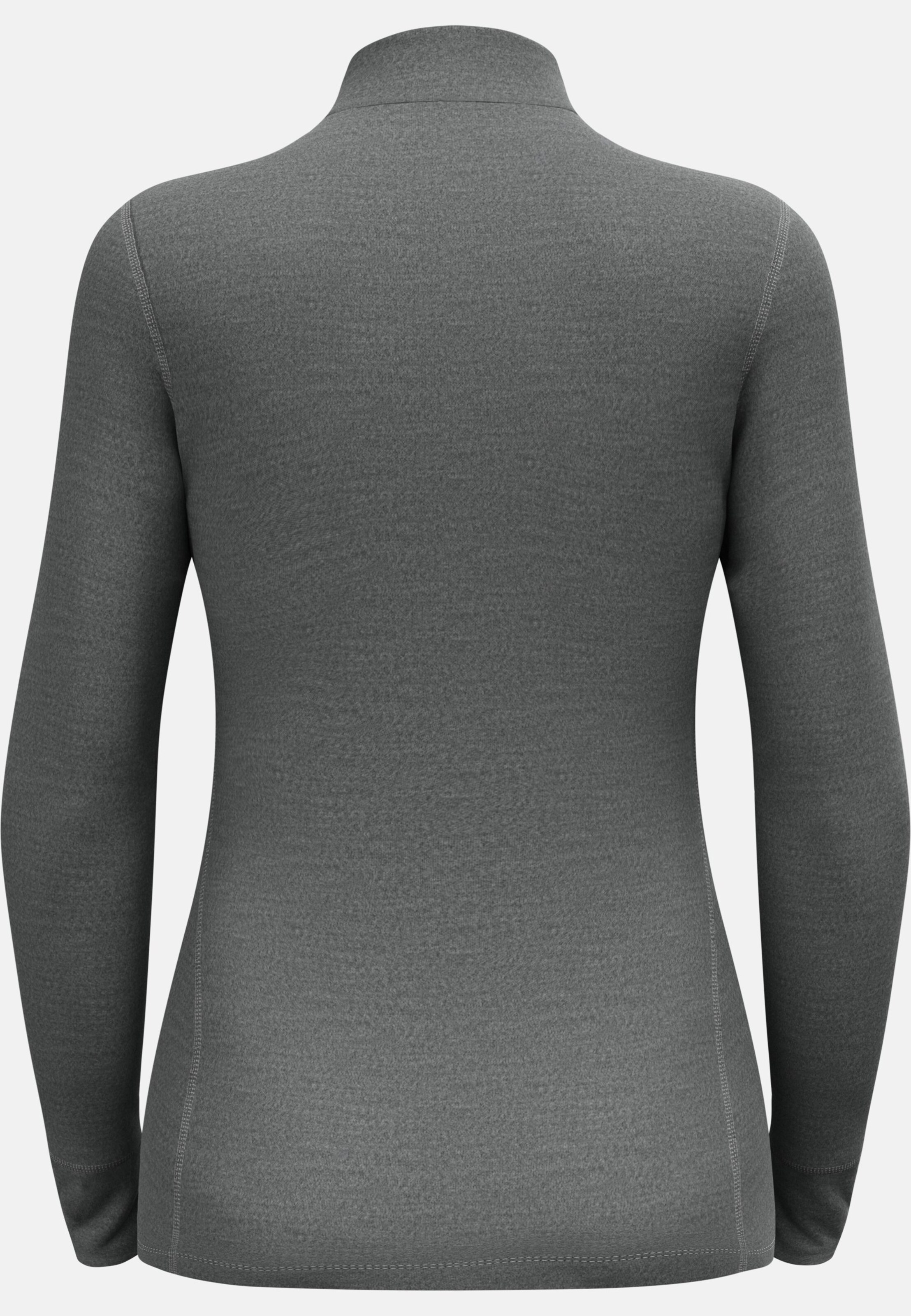 Natural Merino 260 Base Layer Half Zip in odlo steel grey melange