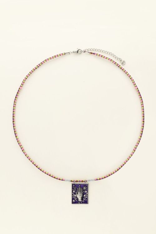 Mystic ketting met paarse bedel