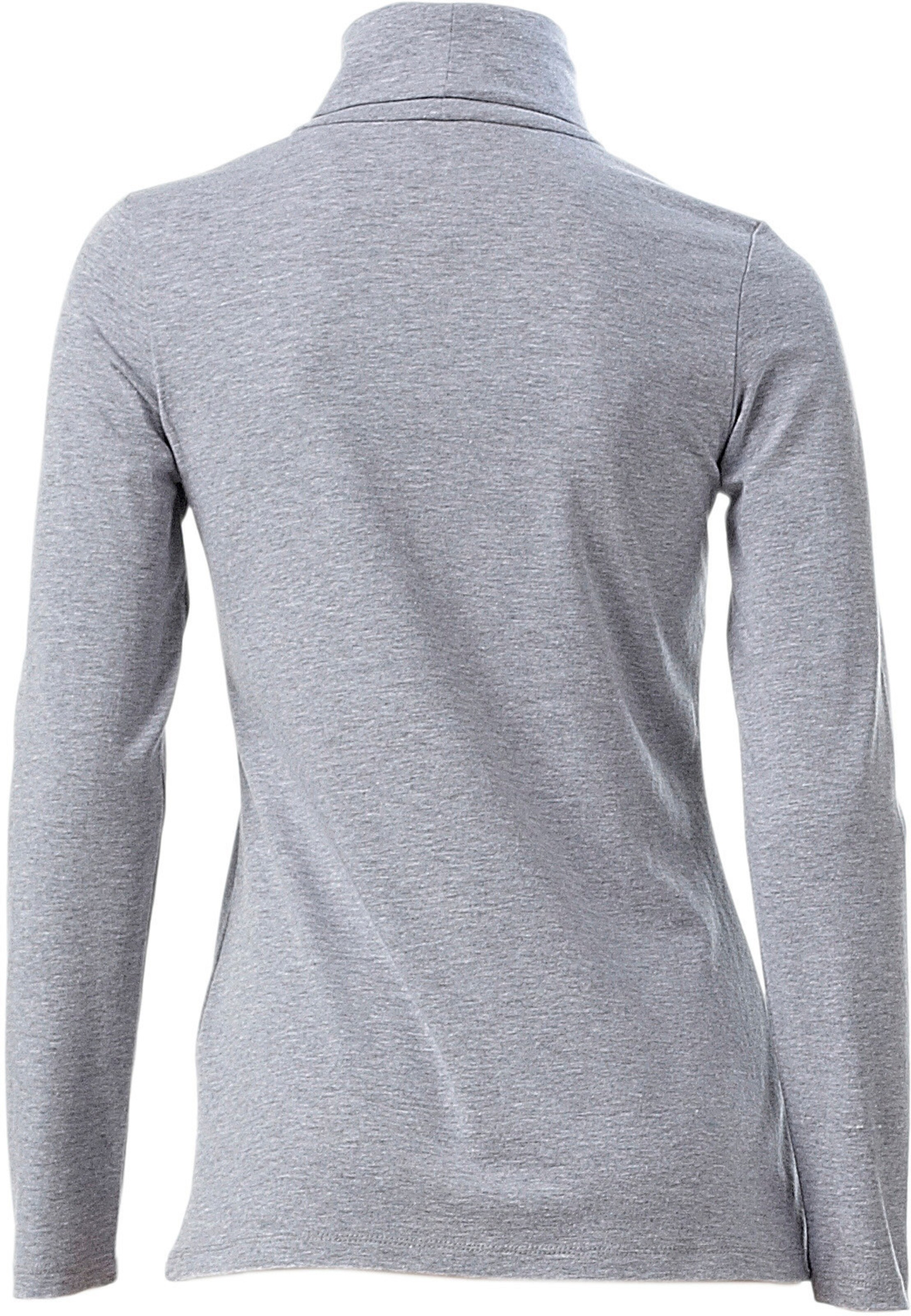 heine Rollkragen-Shirt in grau-melange
