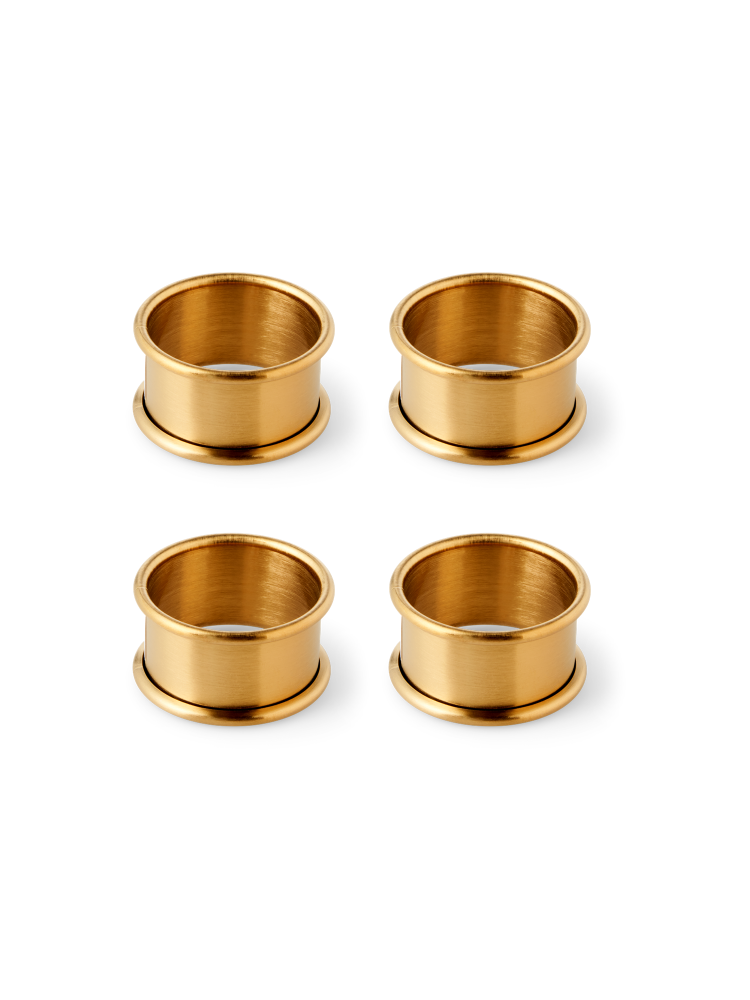 Servietringe 4-pak | Messing. Ø4,5 cm. 4 stk. | Gold