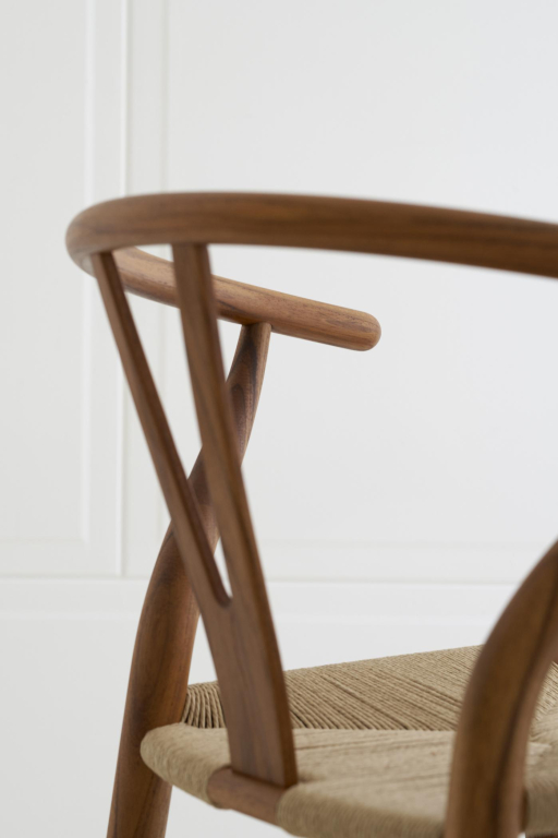 Carl Hansen & Son CH24 Wishbone stoel Natural Paper Cord geolied teak