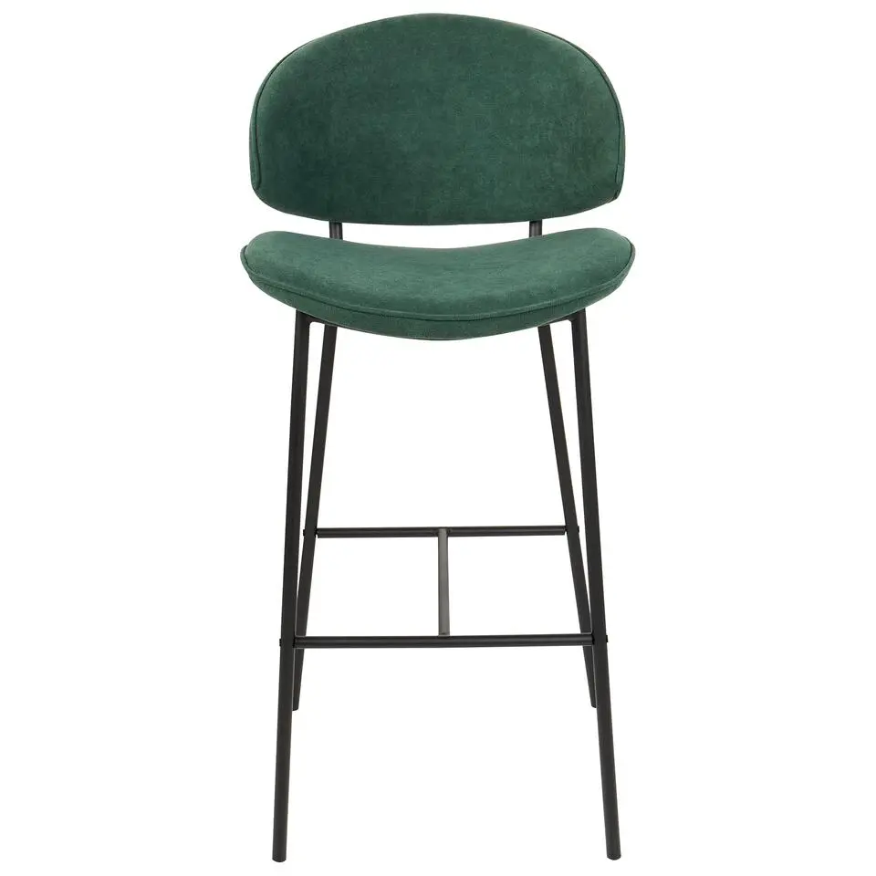 KIANA - Barkruk set van 2 - Groen - Polyester