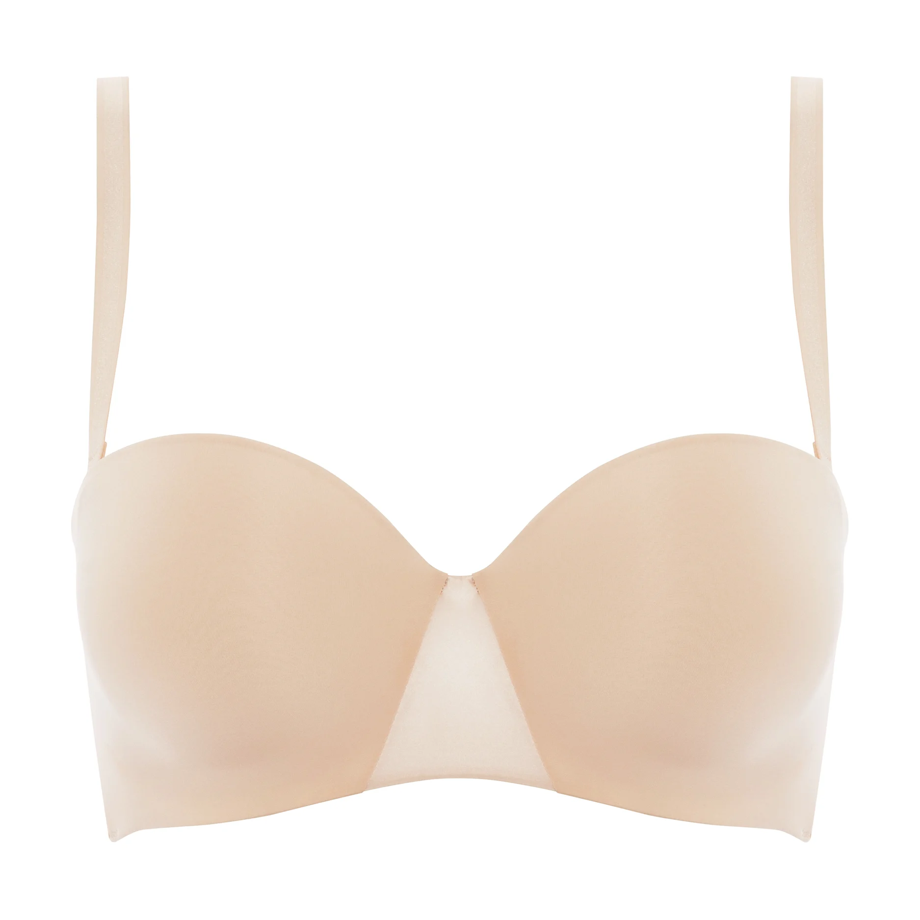 ESSENTIALL - Soutien-gorge bandeau coques bretelles amovibles | Beige