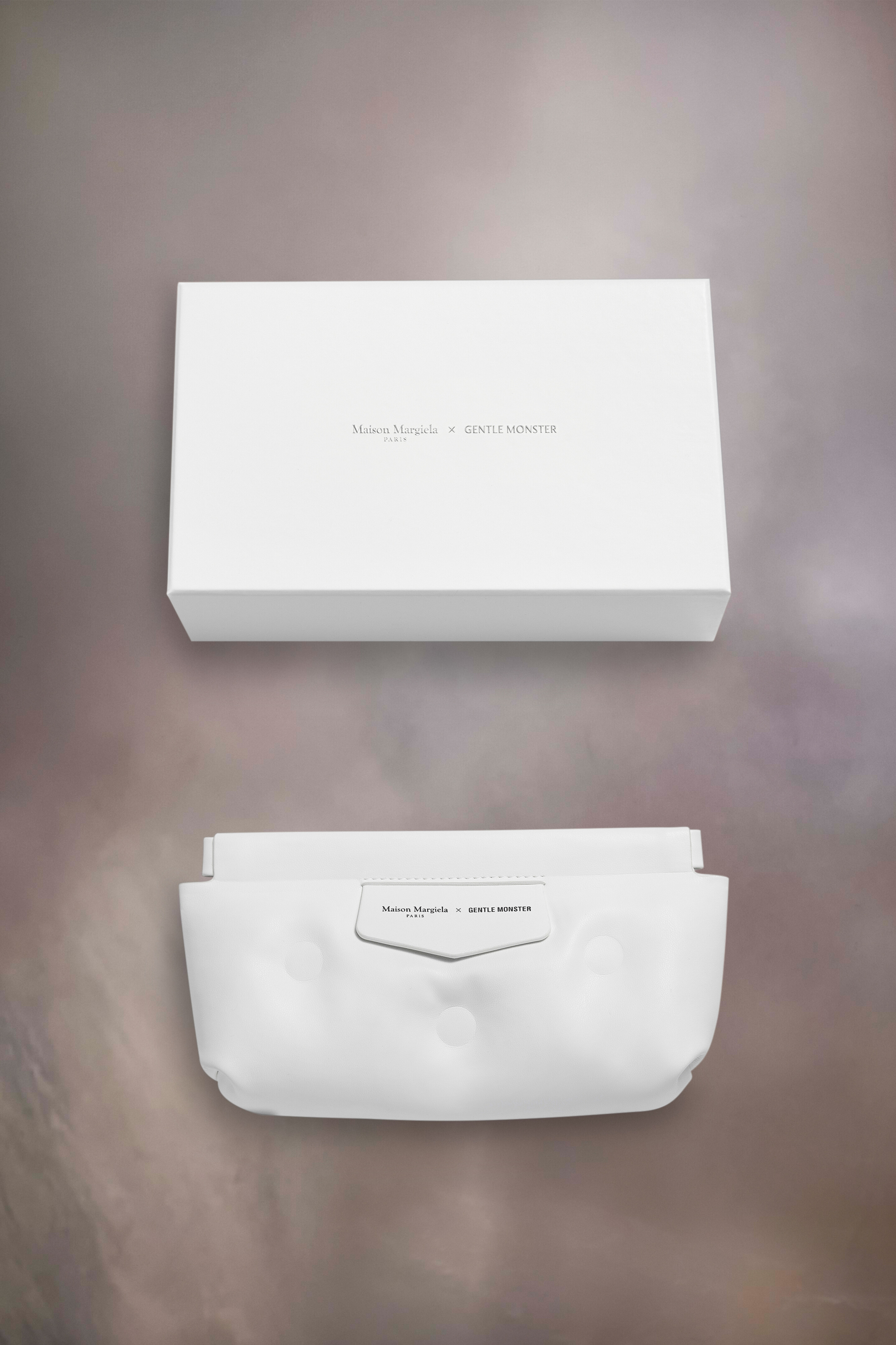 Lunettes de soleil enveloppantes argentées x Gentle Monster​
