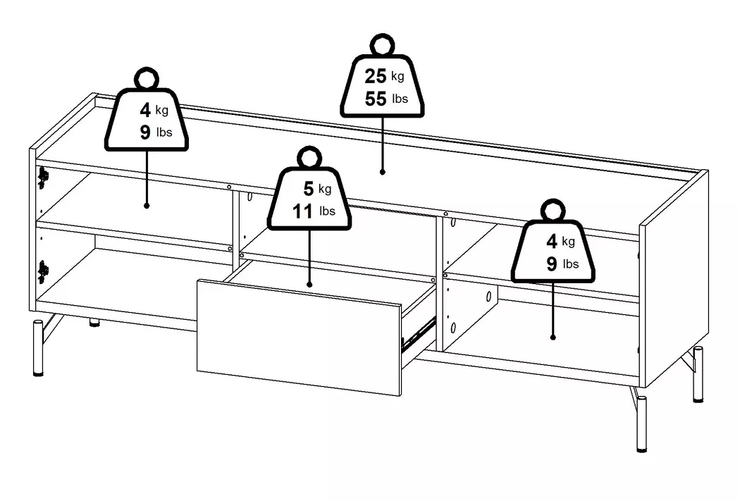 TV-Lowboard Bergen