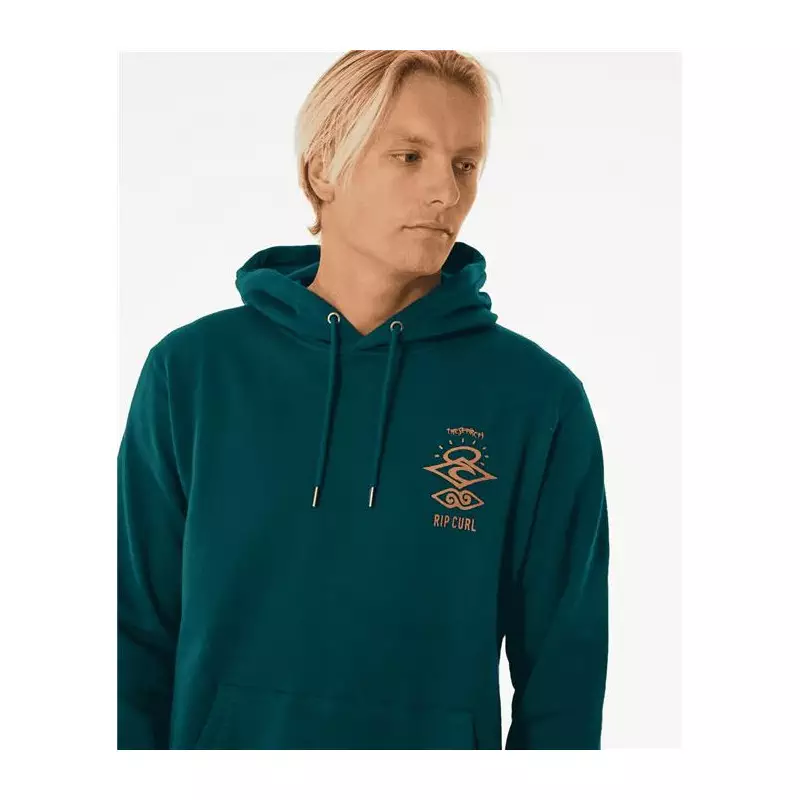 Sweat RIPCURL Search Icon Hood Blue Green