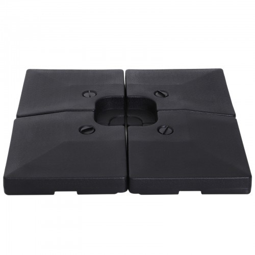Base para guarda-sol Outsunny para jardim, preta