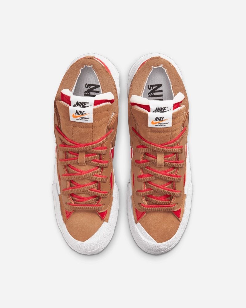 Chaussures Nike X Sacai Blazer Low Marron pour homme