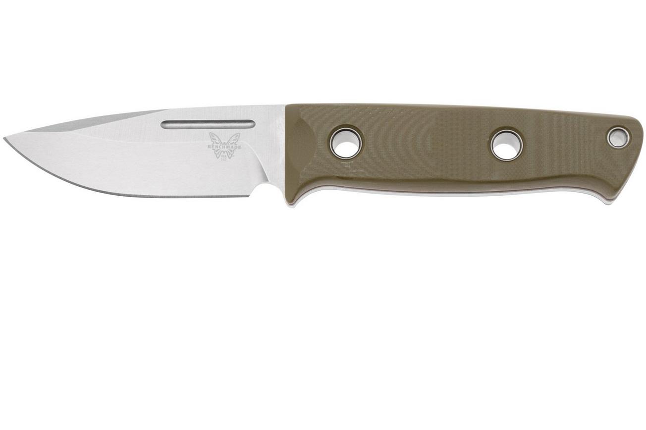 Benchmade Mini Bushcrafter 165-1, CPM-S30V, OD Green G10, bushcraftmes, Sibert design