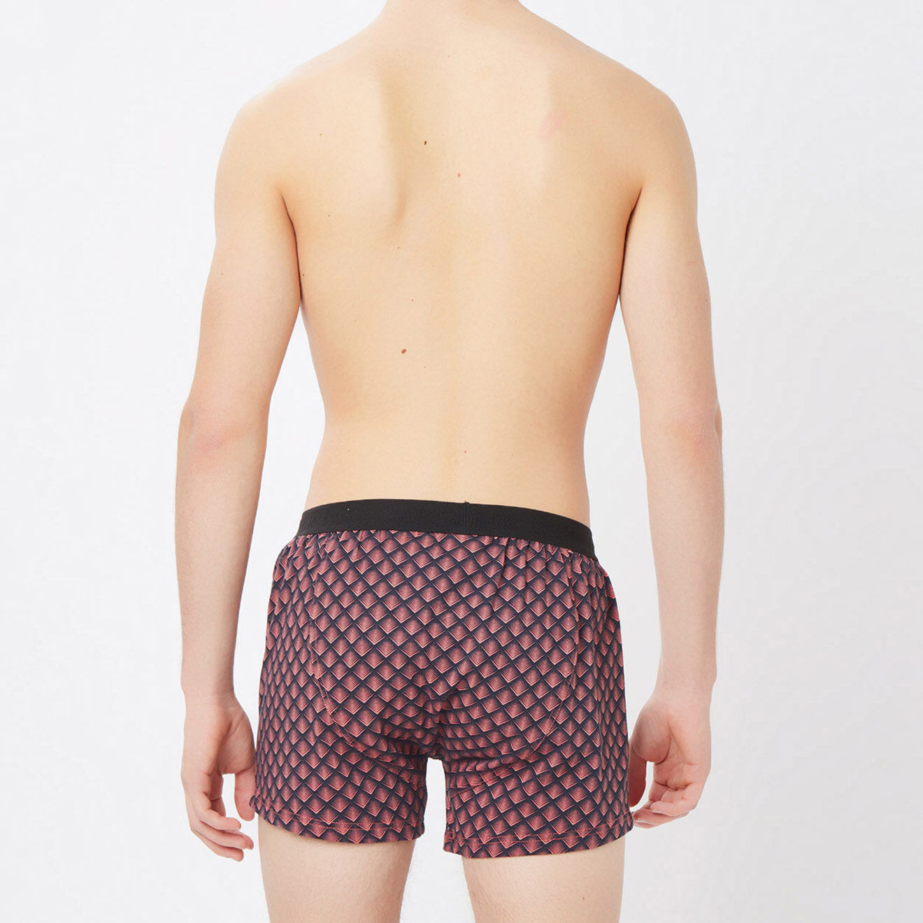 Arthur Boxer imprimé noir/rouge