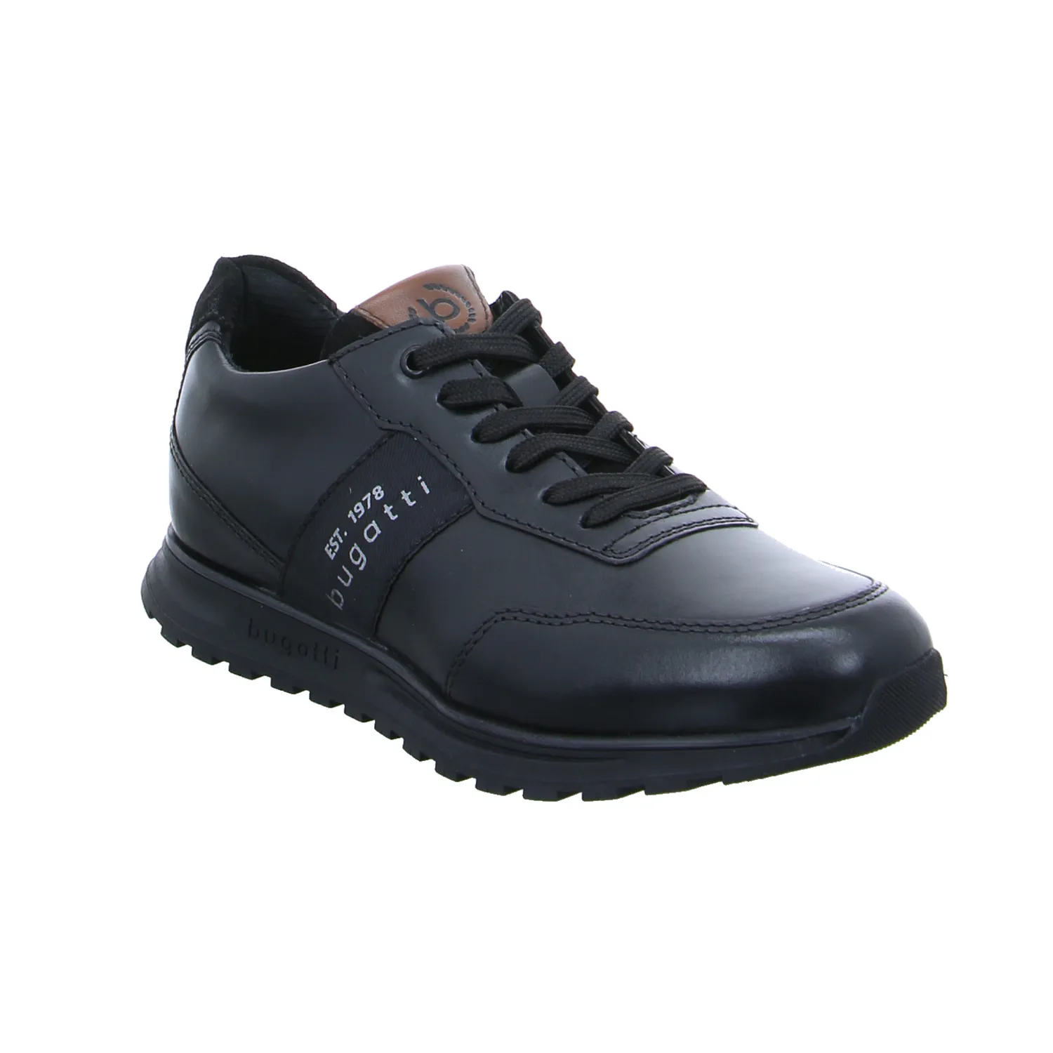 BUGATTI SHOES Halbschuhe Sneaker Schwarz Leder