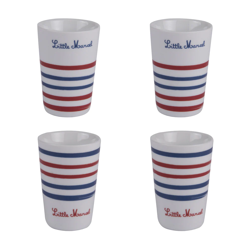 Coffret de 4 gobelets Little Marcel 15 cl Little marcel