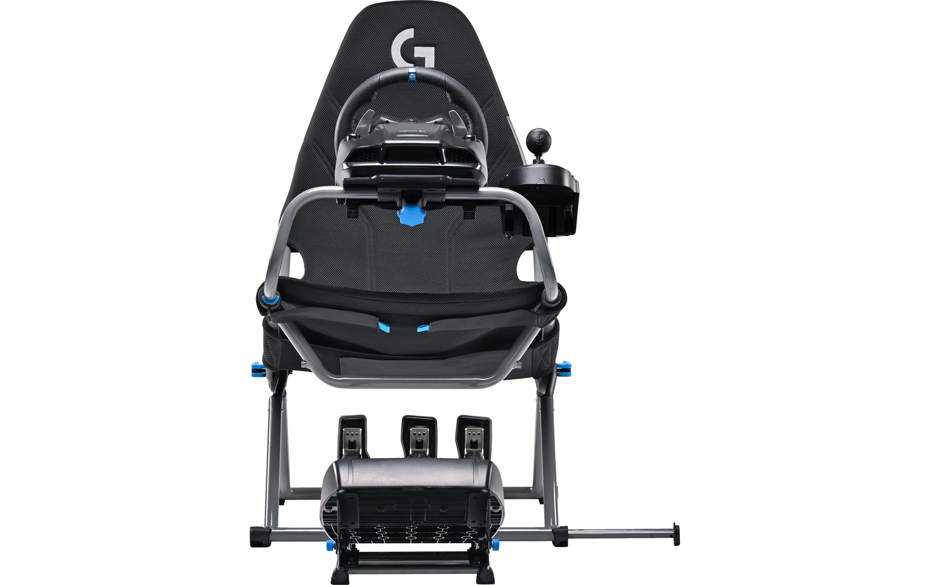 Challenge X – Logitech G Edition Grau/Schwarz<br>Gaming-Stuhl mit zusammenklappbaren Design