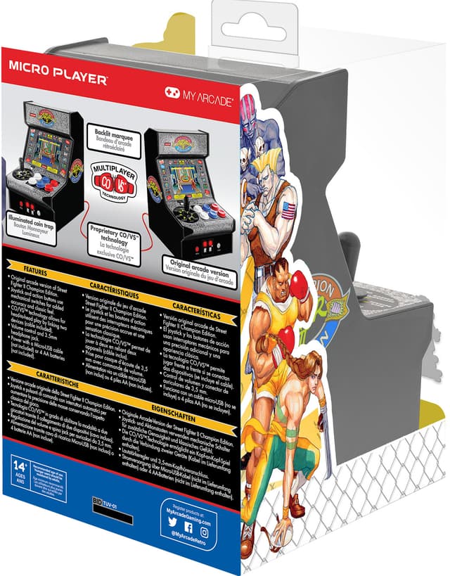 My Arcade Micro Player Pro 7,5” Street Fighter II retro spillekonsol