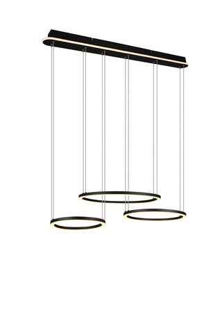 Morrison Pendelleuchte schwarz 323610332, B/H/T: 90 / 150 / 50 cm, Metall