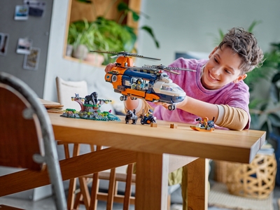 LEGO Jungleonderzoekers: helikopter bij de basis (60437)