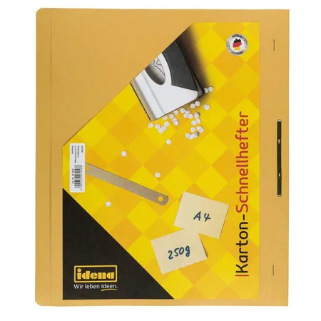 Idena Karton-Schnellhefter A4, gelb, 250g/m²