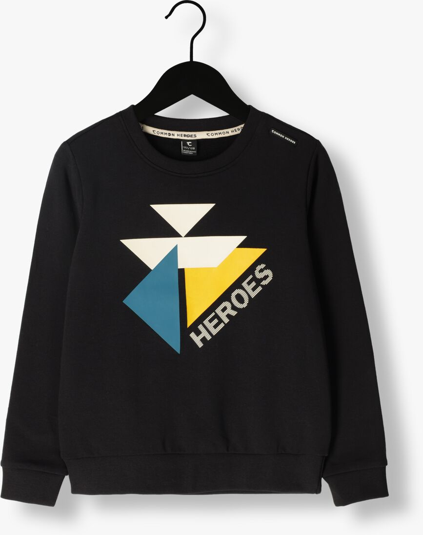 COMMON HEROES zwarte common heroes sweater 2331-8312