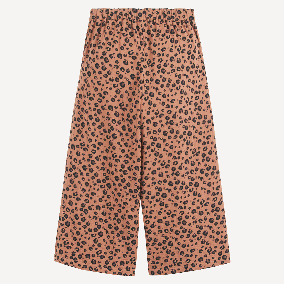COLEÇÕES LA REDOUTE<br>Calças de perna larga, estampa animal, tetra