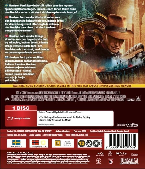 Indiana Jones 5 - And The Dial Of Destiny - Blu-Ray