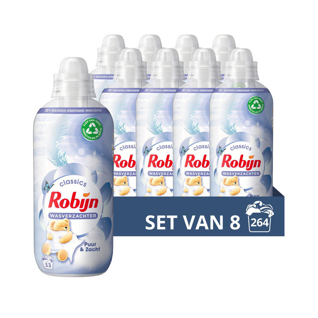 wasverzachter Puur & Zacht - 8 x 33 wasbeurten - 264 wasbeurten
