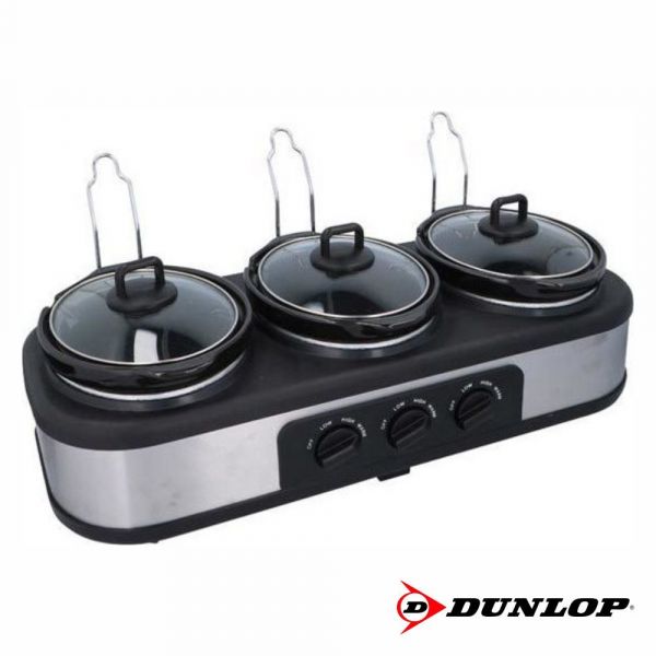 Dunlop Panela Elétrica DUN750 3 Compartimentos 300W 3x1.3L
