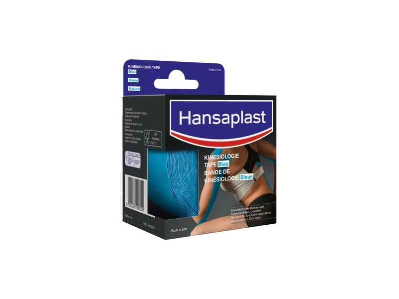 Hansaplast Hansaplast Kinesiologie Tape blau 5 cm x 5 m Atmungsaktives Physio-Tape für Sportverletzungen